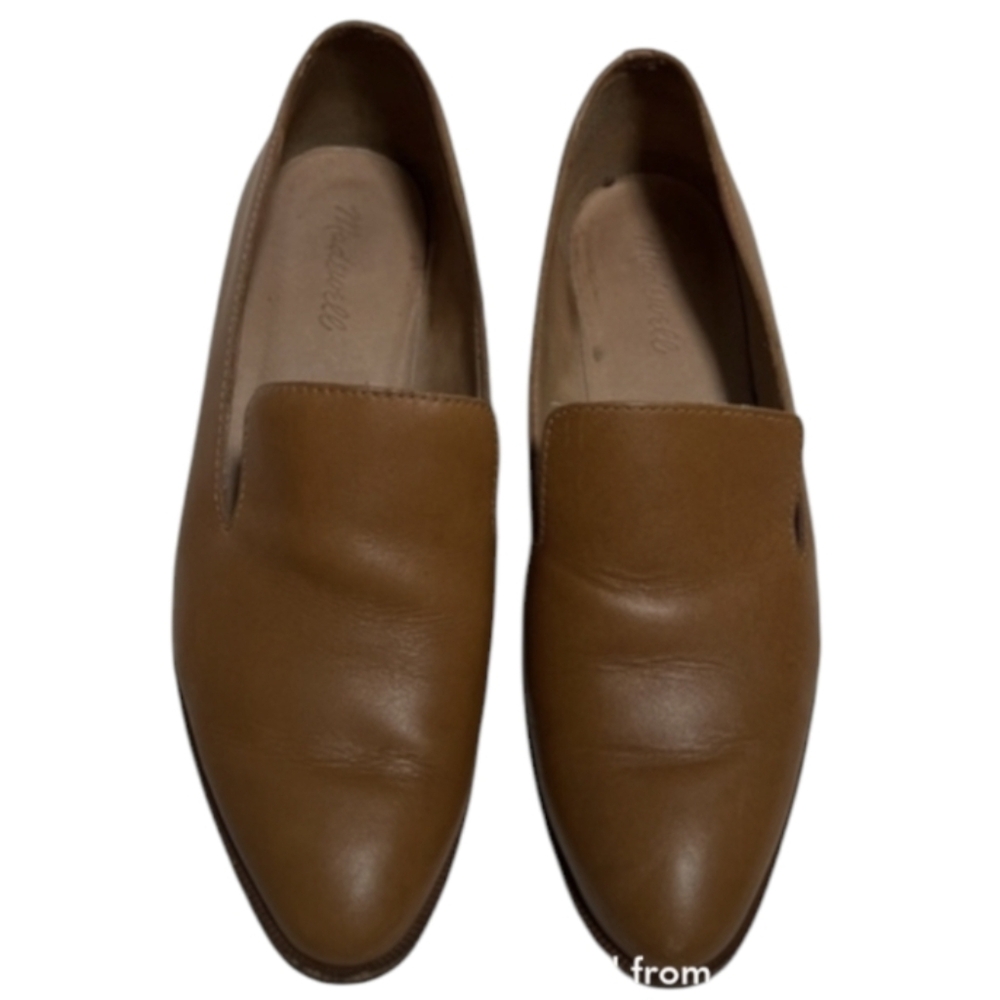 Madewell Brown Leather Flats Size 8.5